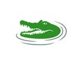 Crocodile logo. Abstract crocodile on white background